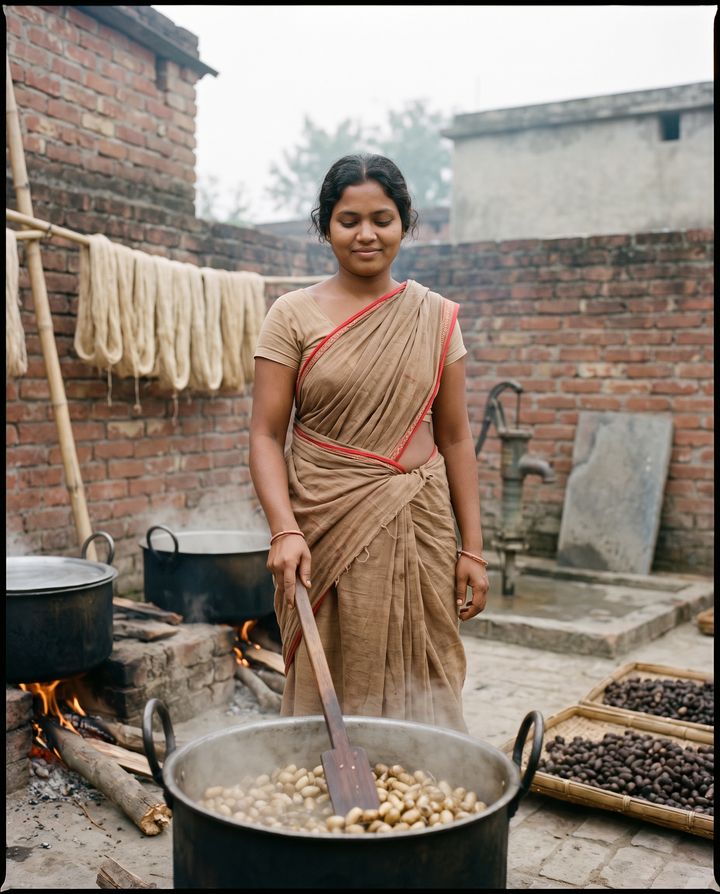Bihar · tussar reeling