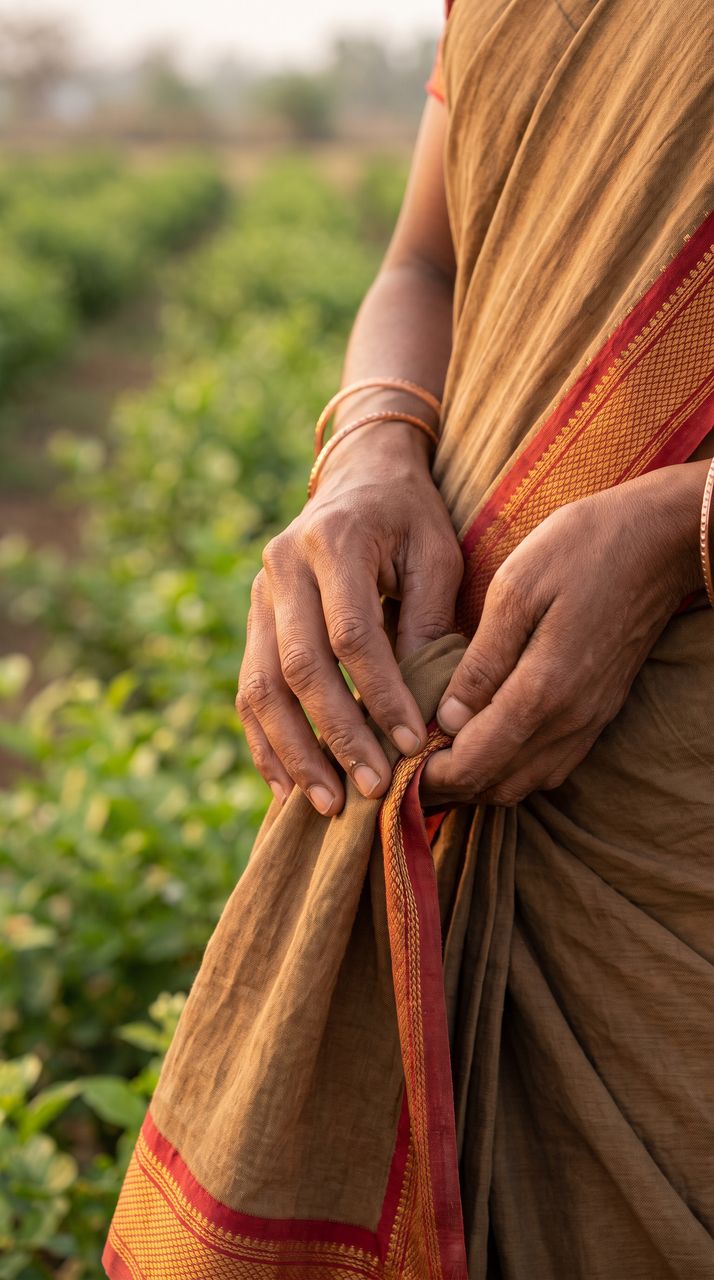 Lens · hands and jasmine